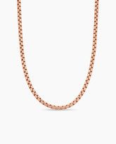 Box Chain Necklace in 18K Rose Gold, 5mm